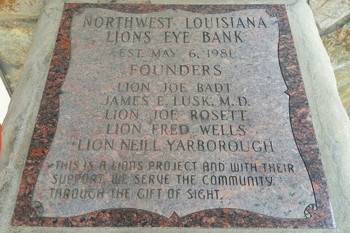 Dr. James Lusk role in founding the Northwest Louisiana Lion’s Eye Bank