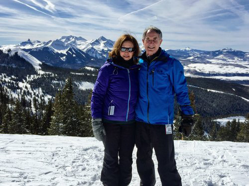 Dr. James Lusk, cataract surgeon at Lusk Eye Specialists, with wife