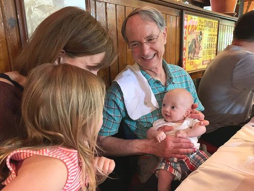 Dr. James Lusk, Lasik eye surgeon at Lusk Eye Specialists, with family