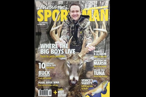 Dr. Jeffrey Lusk on the cover of Louisiana Sportsman