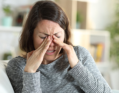 woman have dry eye disease